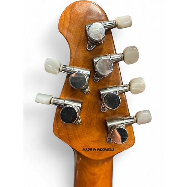 Used Sterling by Music Man MARIPOSA Metallic Aqua Marine Solid Body Electric Guitar