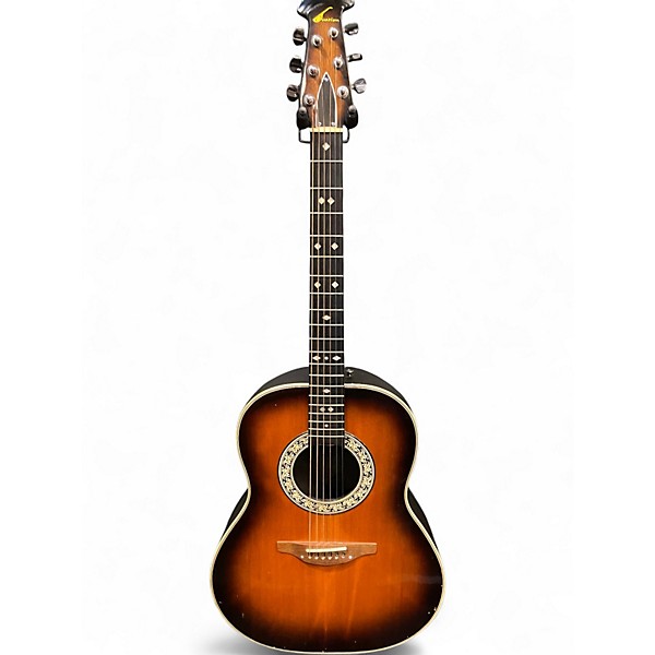 Used Ovation 1112-1 Vintage Sunburst Acoustic Guitar