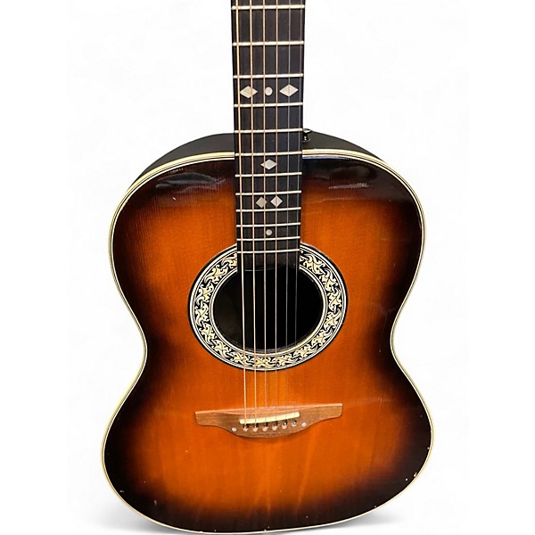 Used Ovation 1112-1 Vintage Sunburst Acoustic Guitar