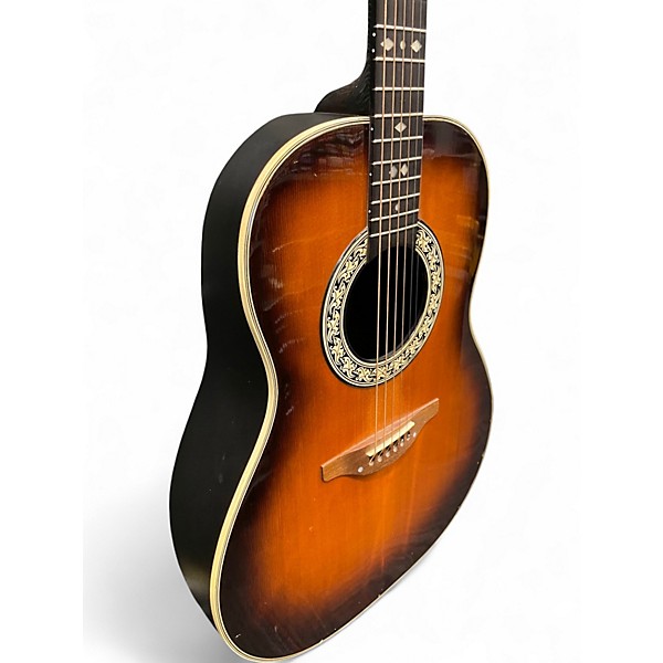 Used Ovation 1112-1 Vintage Sunburst Acoustic Guitar