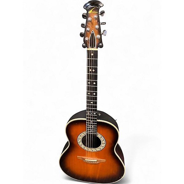 Used Ovation 1112-1 Vintage Sunburst Acoustic Guitar