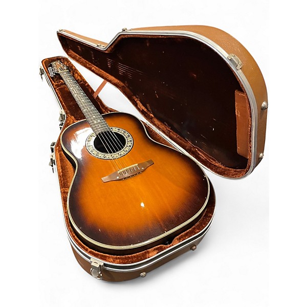 Used Ovation 1112-1 Vintage Sunburst Acoustic Guitar