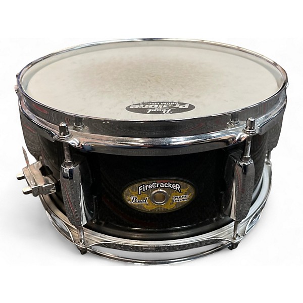 Used Pearl 10X5 Firecracker Snare Black Drum