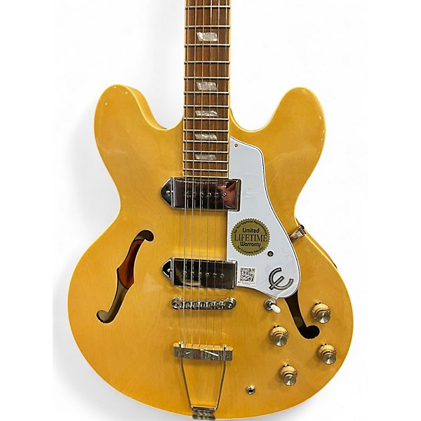 Used Epiphone Casino Natural Hollow Body Electric Guitar