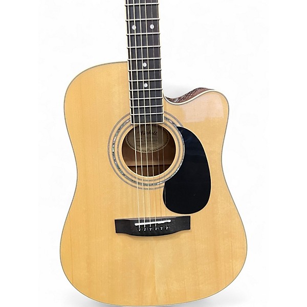 Used Mitchell MD100SCE Natural Acoustic Electric Guitar