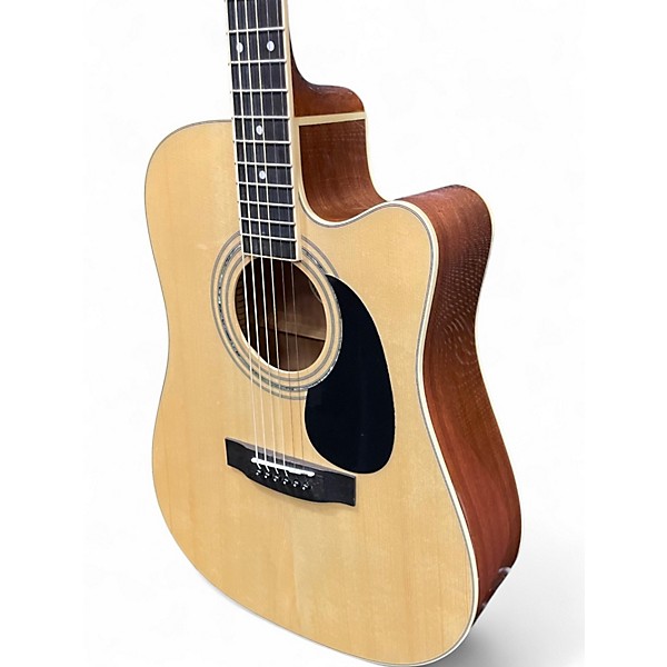 Used Mitchell MD100SCE Natural Acoustic Electric Guitar