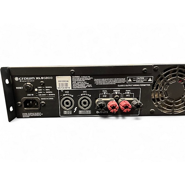 Used Crown XLS1500 Power Amp