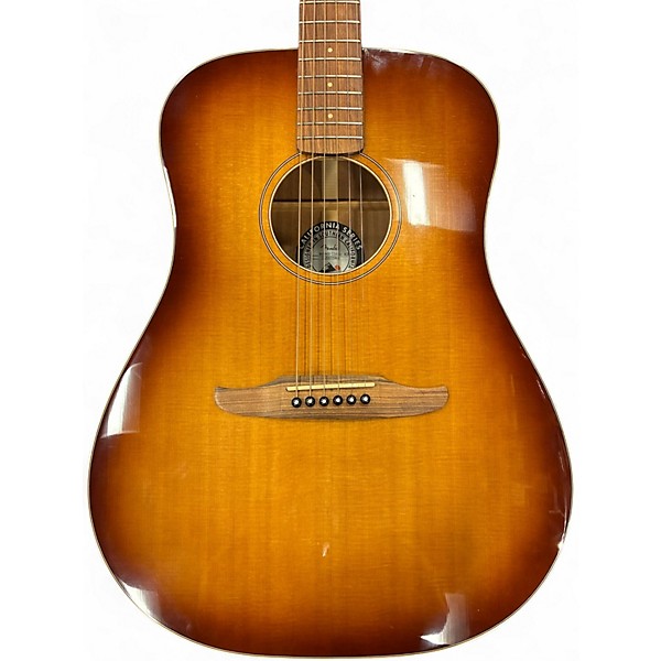 Used 2020 Fender Redondo Classic Aged Cognac Burst Acoustic Electric Guitar