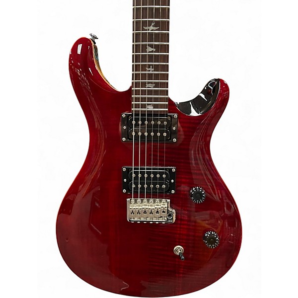 Used 2020s PRS SE Custom 24 Red Solid Body Electric Guitar