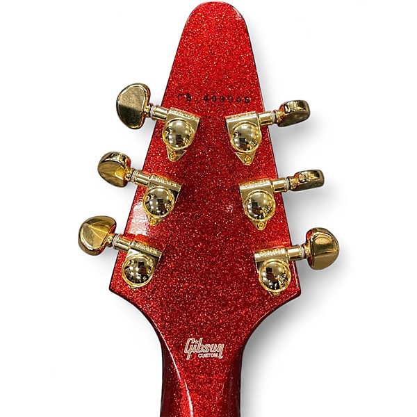 Used Gibson FLYING V CUSTOM RED SPARKLE Solid Body Electric Guitar