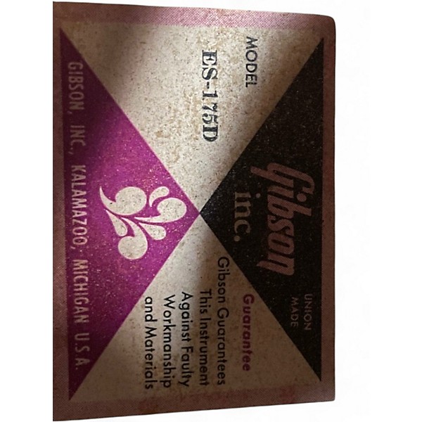 Vintage 1975 Gibson ES175D Cherry Sunburst Hollow Body Electric Guitar