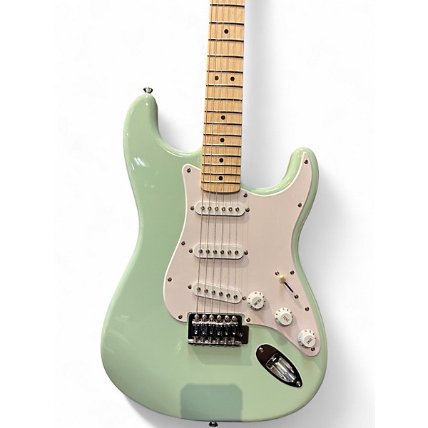Used Squier Sonic Stratocaster Surf Green Solid Body Electric Guitar