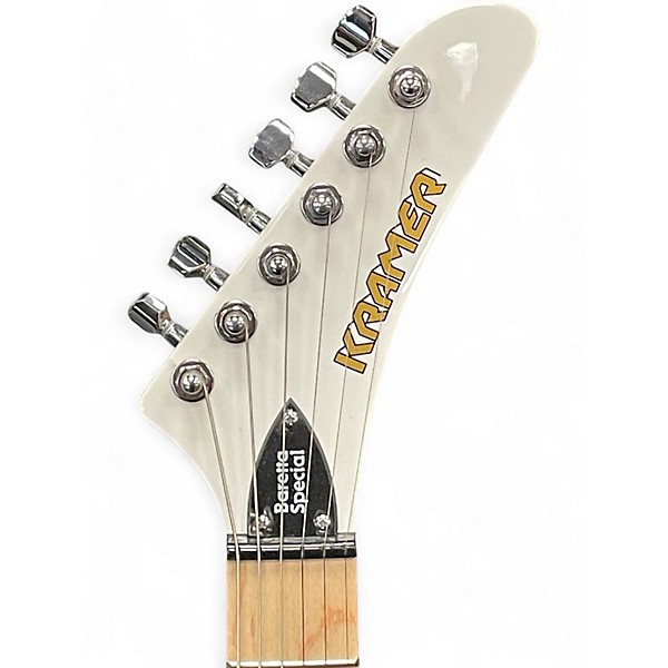 Used Kramer Baretta Special White Solid Body Electric Guitar
