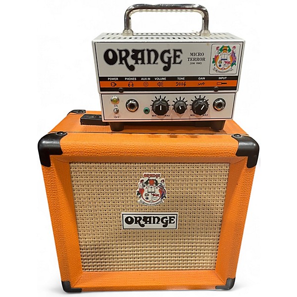 Used Orange Amplifiers MT20 Micro Terror 20W with ppc108 cabinet Guitar Stack