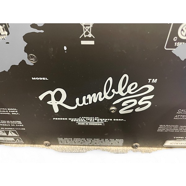 Used Fender Rumble 25 25W 1x10 Bass Combo Amp