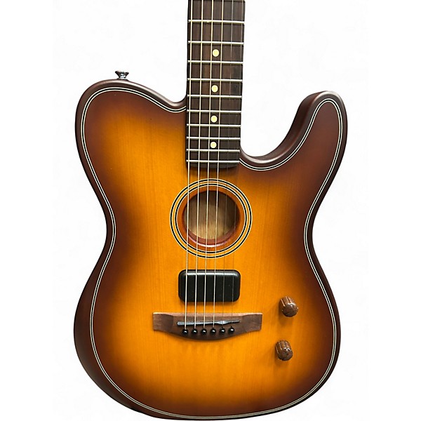 Used Fender STANDARD Acoustasonic 2 Color Sunburst Acoustic Electric Guitar