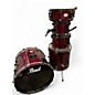 Used Pearl 5 Piece Soundcheck Wine Red Drum Kit thumbnail