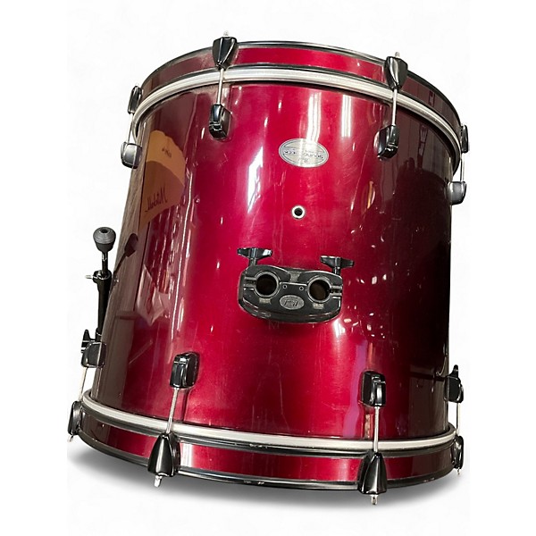 Used Pearl 5 Piece Soundcheck Wine Red Drum Kit