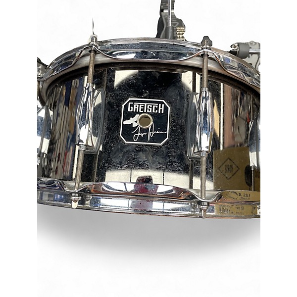 Used Gretsch Drums 6.5X14 Taylor Hawkins Designed Snare BLACK NICKEL Drum