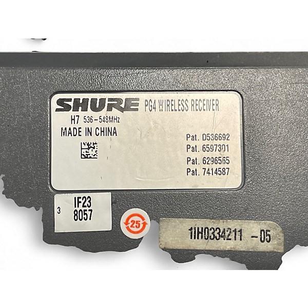 Used Shure PG4 WIRELESS Handheld Wireless System