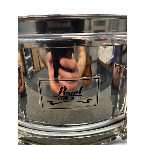 Used Pearl 5X14 Steel Shell Chrome Drum