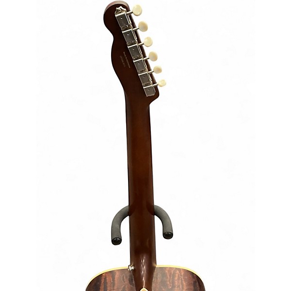 Used Fender Brown Derby Natural Resonator Guitar