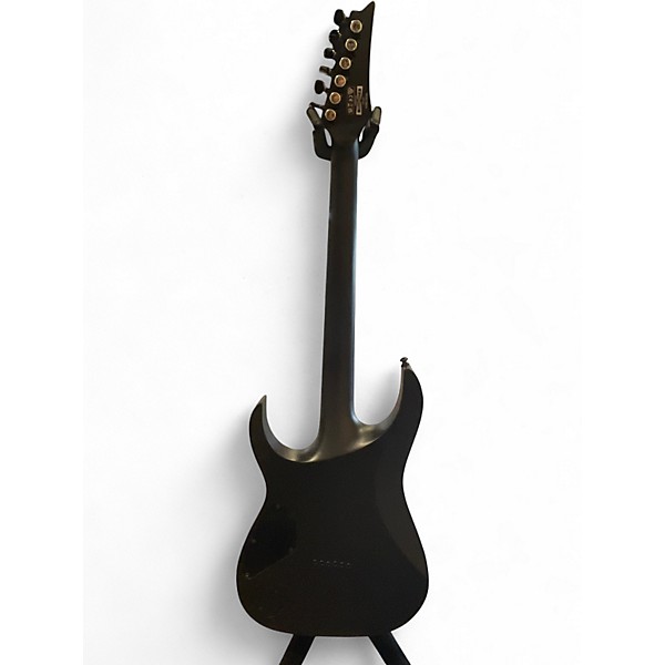 Used Ibanez RGRTB621 RG Iron Label Satin Black Solid Body Electric Guitar