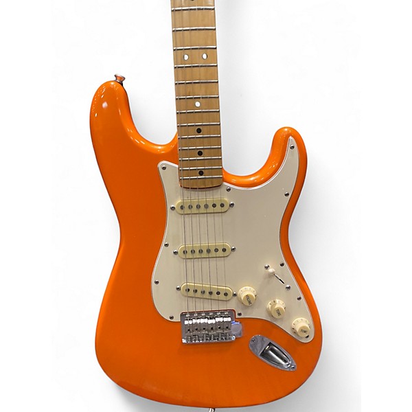 Used Fender Player Stratocaster Capri Orange Solid Body Electric Guitar