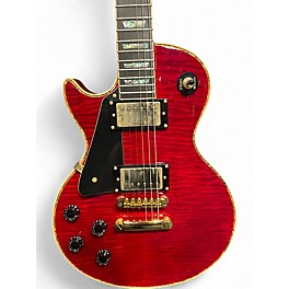 Used Wolf WLP 750T Left Handed CHERRY RED Solid Body Electric Guitar