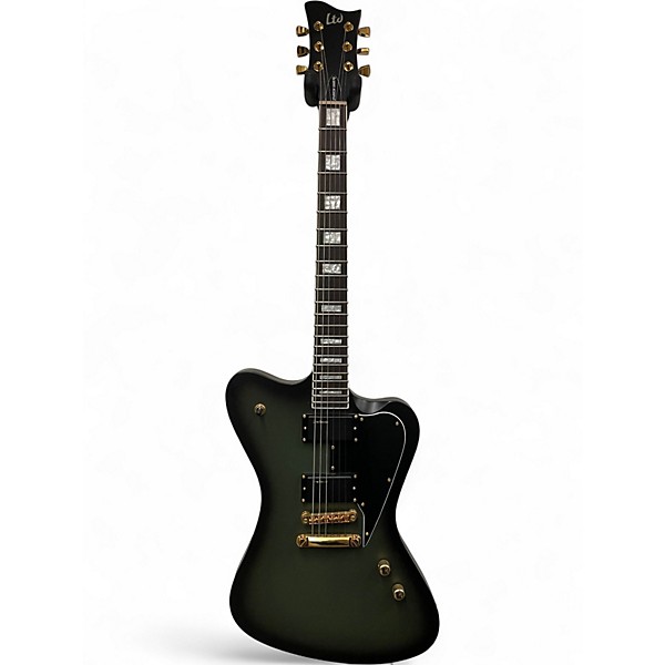 Used ESP LTD Bill Kelliher Sparrowhawk Green Burst Solid Body Electric Guitar