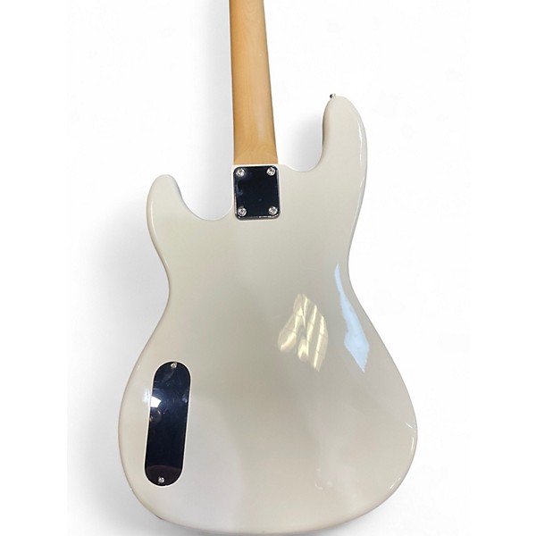 Used Glarry GP Bass Classic White Electric Bass Guitar
