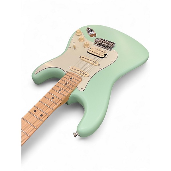 Used Fender American Performer Stratocaster HSS Satin Surf Green Solid Body Electric Guitar