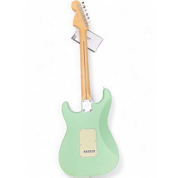 Used Fender American Performer Stratocaster HSS Satin Surf Green Solid Body Electric Guitar