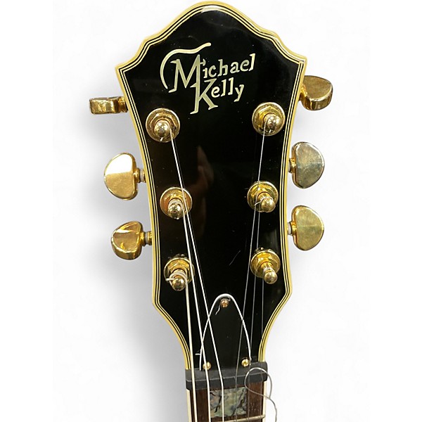 Used Michael Kelly Patriot Select Quilt Top Natural Solid Body Electric Guitar