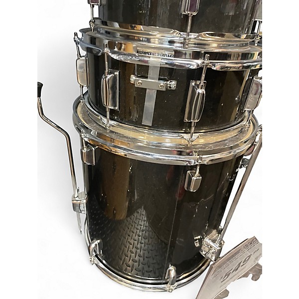 Used Dixon 5 Piece Spark shell pack Misty Black Drum Kit