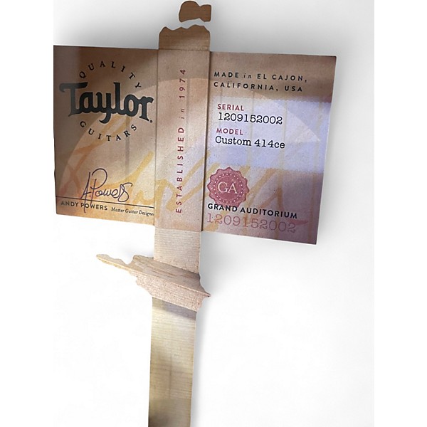 Used Taylor 414CE 2 Color Sunburst Acoustic Electric Guitar