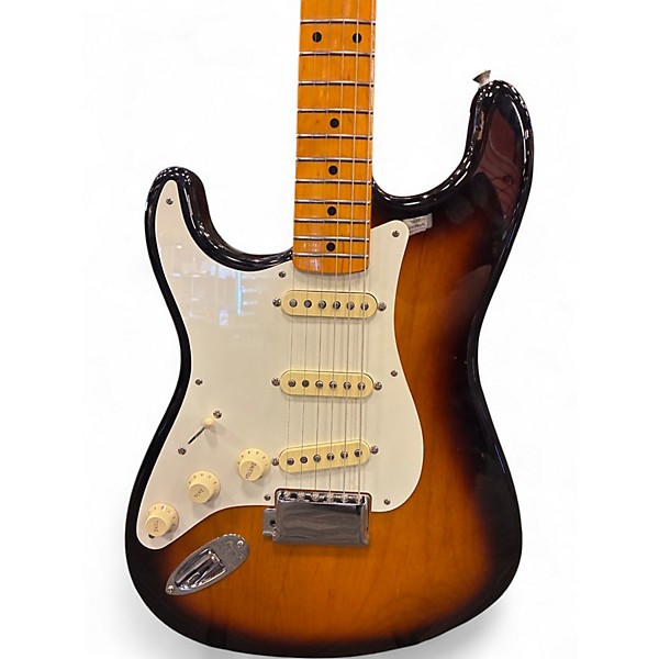 Used 2024 Fender 1957 American Vintage Stratocaster Tobacco Sunburst Solid Body Electric Guitar