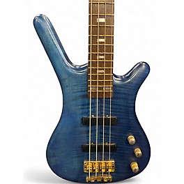 Used Warwick Corvette proline Trans Blue Electric Bass Guitar
