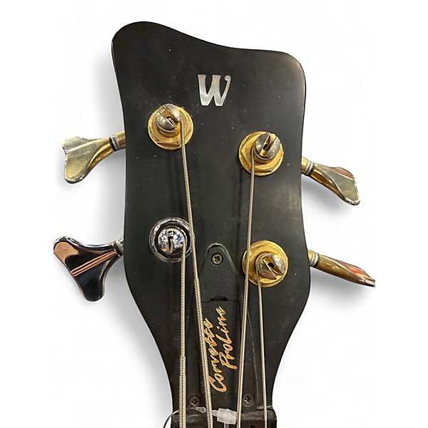 Used Warwick Corvette proline Trans Blue Electric Bass Guitar