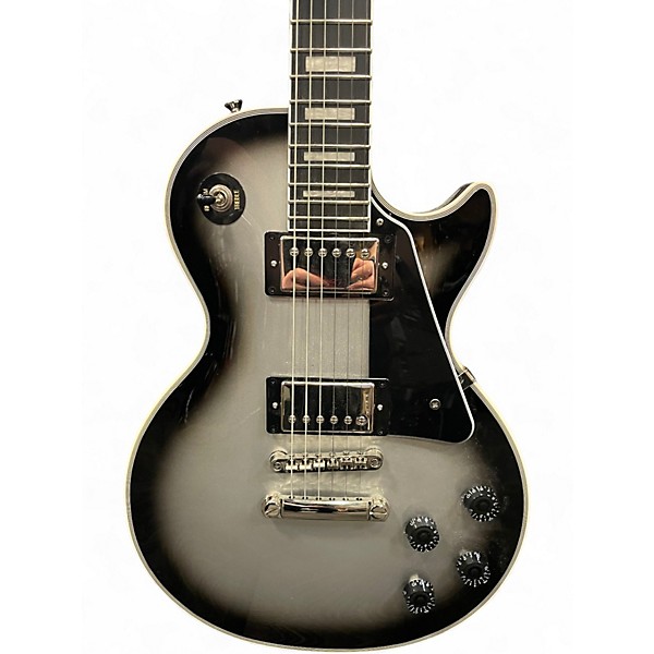 Used Epiphone Les Paul Custom Silverburst Solid Body Electric Guitar