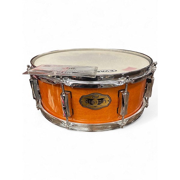 Used Pearl 5.5X14 Vision Series Snare Brown Drum