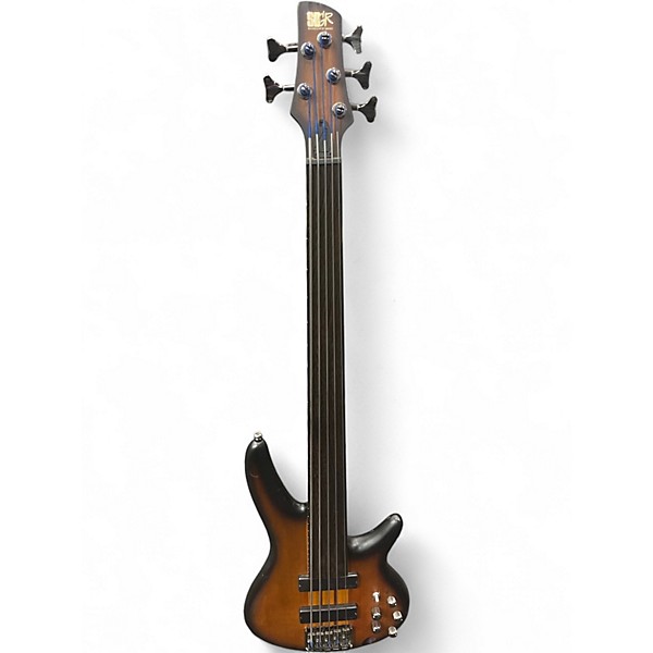 Used Ibanez SRF705 Tobacco Burst Electric Bass Guitar