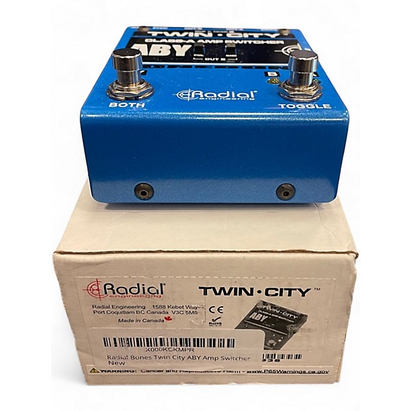 Used Radial Engineering Bones Twin City ABY Bypass Pedal