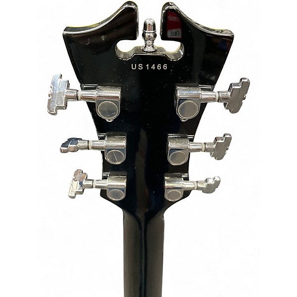 Used D'Angelico Premier Series DC Black Hollow Body Electric Guitar