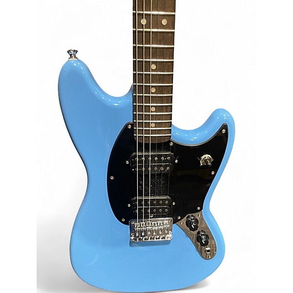 Used Squier Bullet Mustang HH Blue Solid Body Electric Guitar