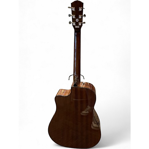 Used Fender CD60CE Dreadnought Natural Acoustic Electric Guitar