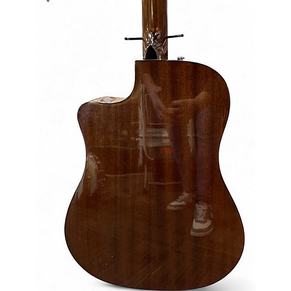 Used Fender CD60CE Dreadnought Natural Acoustic Electric Guitar