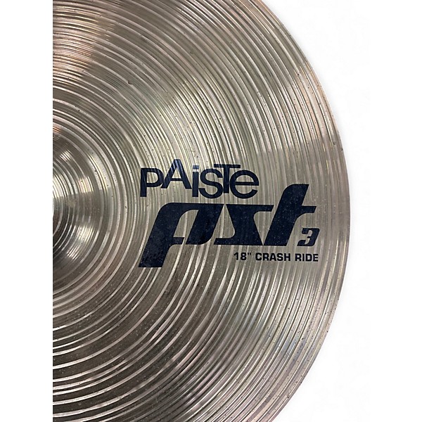 Used Paiste 18in PST3 Crash Ride Cymbal