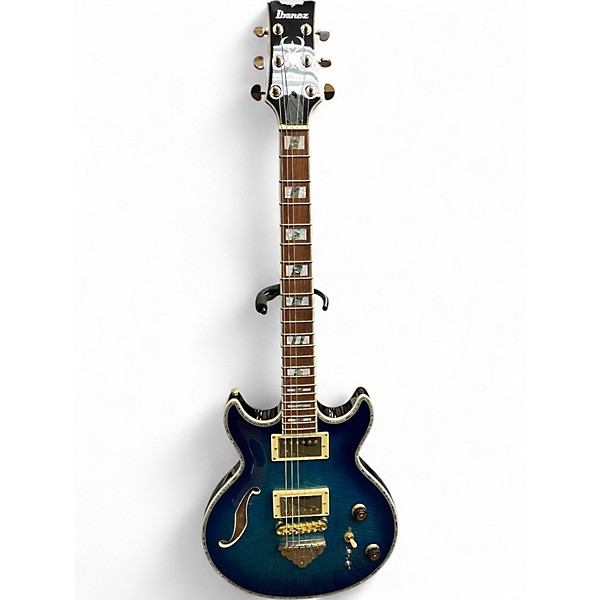 Used Ibanez AR520HFM light blue burst Hollow Body Electric Guitar