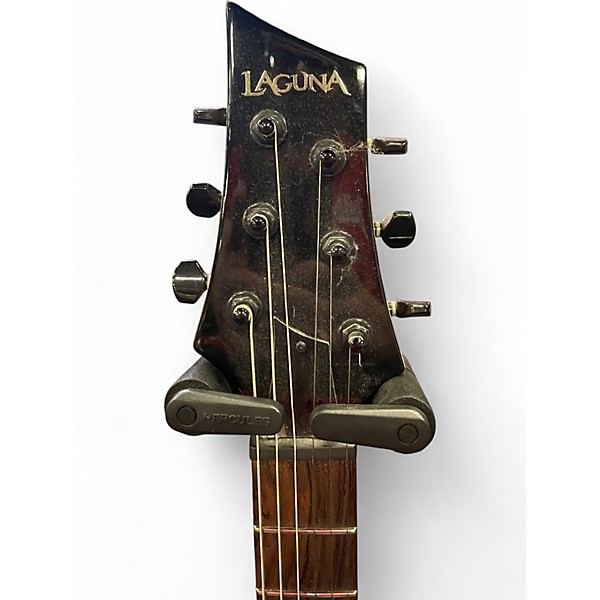 Used Laguna LE200 Trans Black Solid Body Electric Guitar